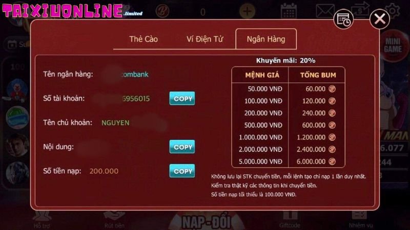 Nạp Tiền Tài Xỉu Online: Cụ Thể Chi Tiết Và Lưu Ý Quan Trọng 3 quy-trinh-nap-tien-tai-xiu-online